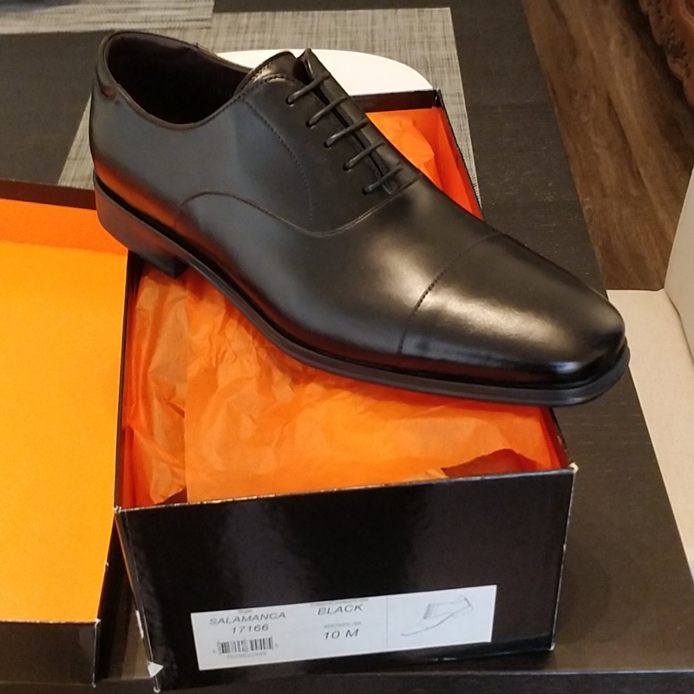 Magnanni Salamanca Black Oxfords NIB